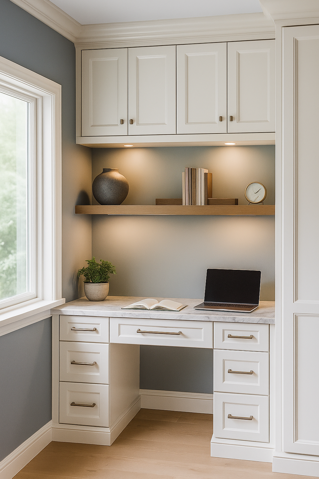 Custom desk cabinetry by Studio Imperial